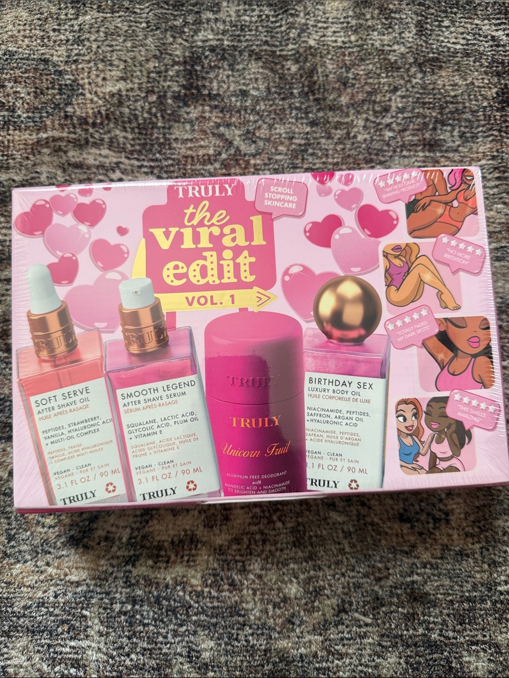 TRULY Pink & Gold The Viral Edit Vol. 1 Skincare Set
